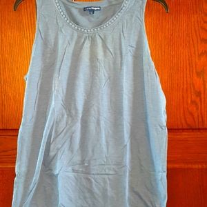 Charles Vogele Women LG Blue Sleeveless Top